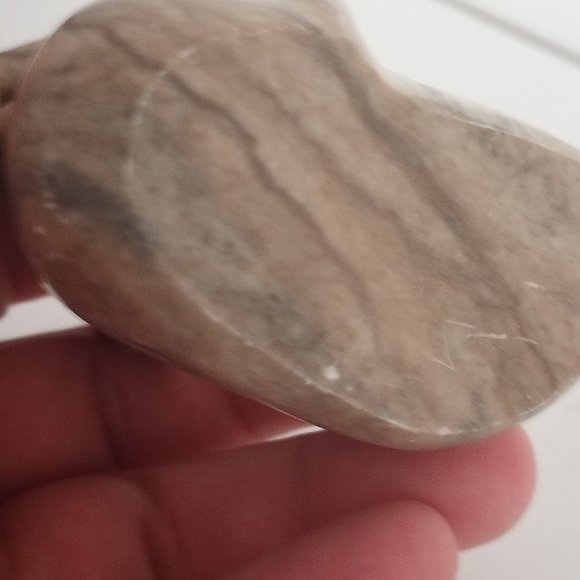 HAND CARVED STONE RAM SITTING POSITION - Picture 6 of 6